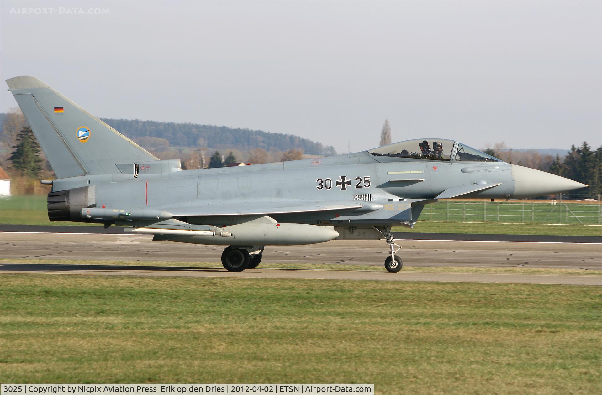 30 25, 2006 Eurofighter EF-2000 Typhoon S C/N 090/GS015, Eurofighter 3025 on the taxitrack of its' homebase: Neuburg an der Donau AB.