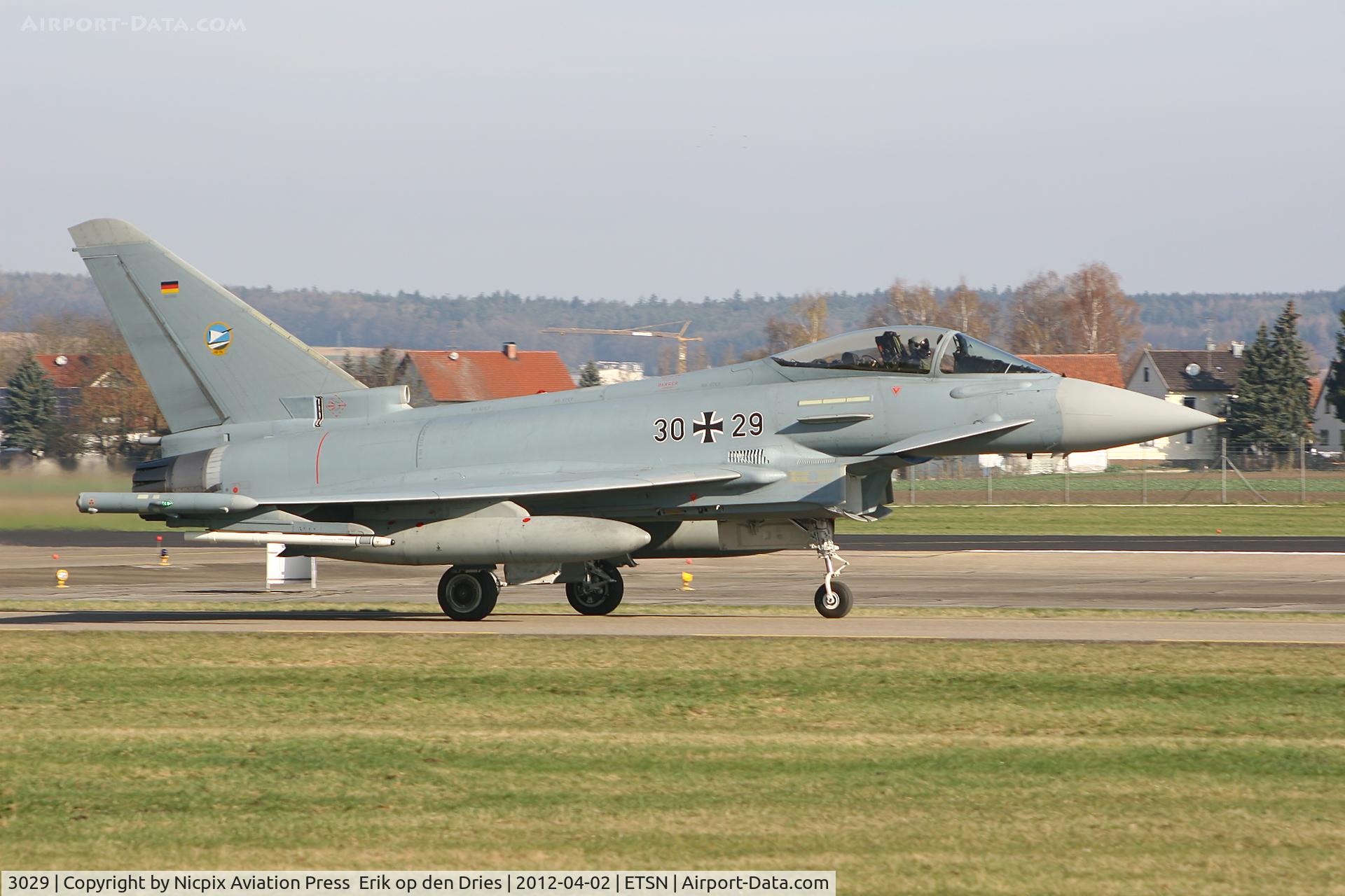 30 29, 2006 Eurofighter EF-2000 Typhoon S C/N 104/GS018, 3029 taxiing back after a mission