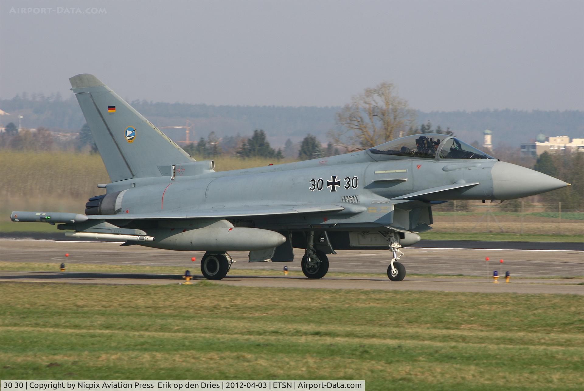 30 30, 2006 Eurofighter EF-2000 Typhoon S C/N 106/GS019, 3030 is one of the oldest Eurofighters of Fighterwing 74.
