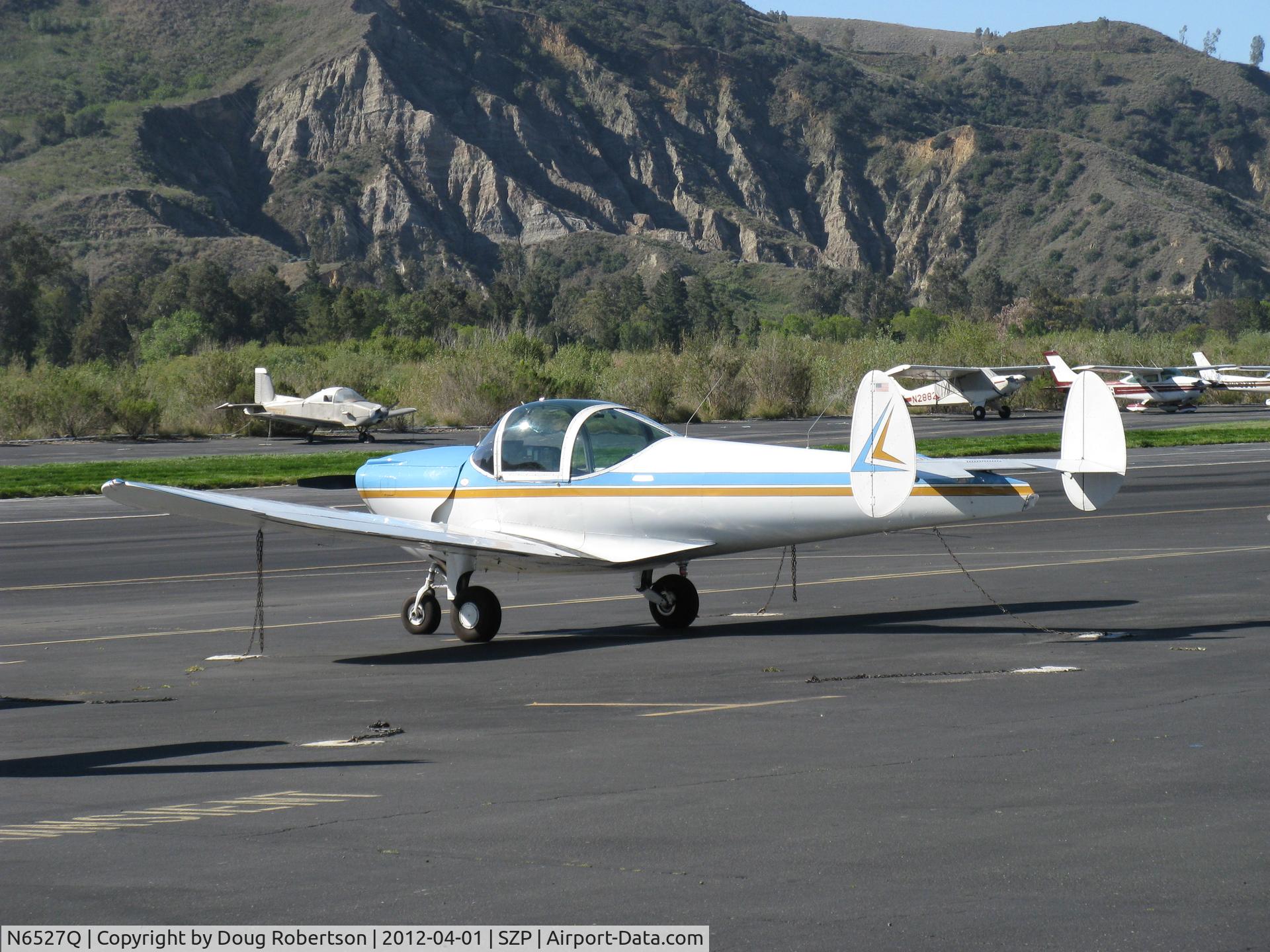 N6527Q, 1966 Alon A2 Aircoupe C/N A-127, 1966 Alon A-2 AIRCOUPE, Continental C90 90 Hp