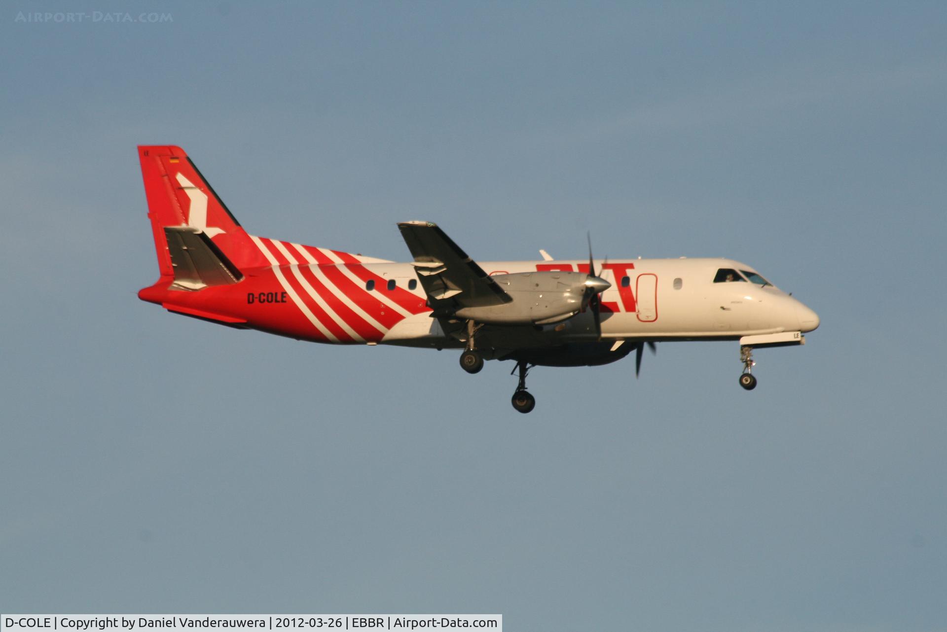 D-COLE, 1989 Saab 340A C/N 340A-144, Arrival of flight OL160 to RWY 02