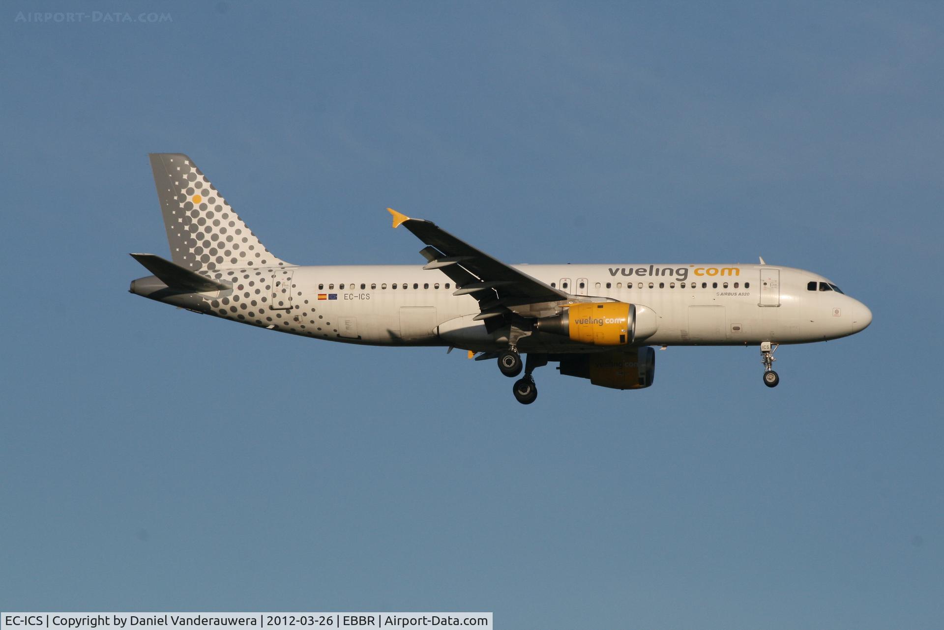 EC-ICS, 1991 Airbus A320-211 C/N 0241, Arrival of flight VY8988 to RWY 02