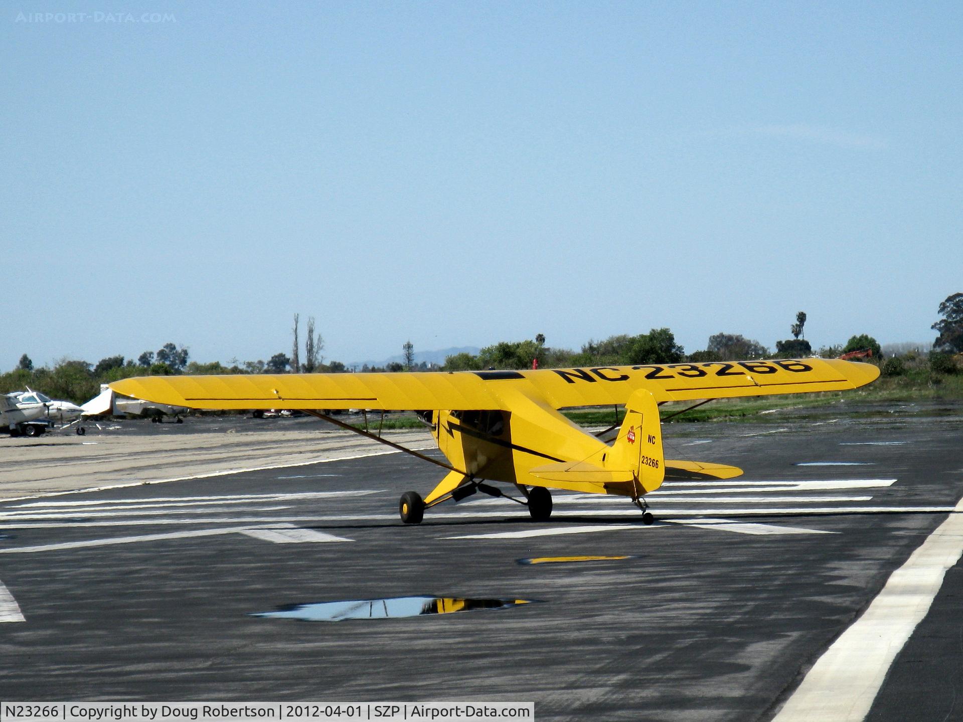 N23266, 1939 Piper J3C-65 Cub Cub C/N 3113, 1939 Piper J3C-65 CUB, Continental A&C65 65 Hp, taking the active 22