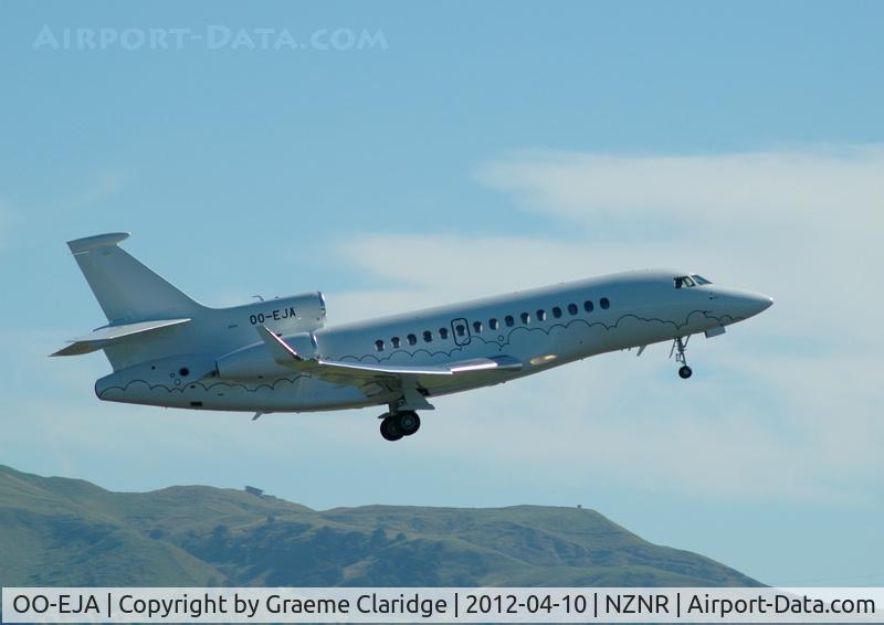 OO-EJA, 2011 Dassault Falcon 7X C/N 124, Taken on lift off at Napier Hawkes Bay Napier