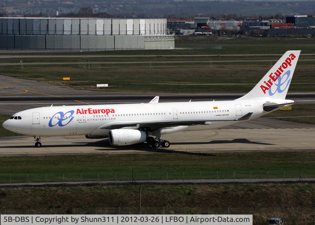 5B-DBS, 2002 Airbus A330-243 C/N 505, Taxiing to Air France facility for overhaul... Ex. Cyprus Airways aircraft...