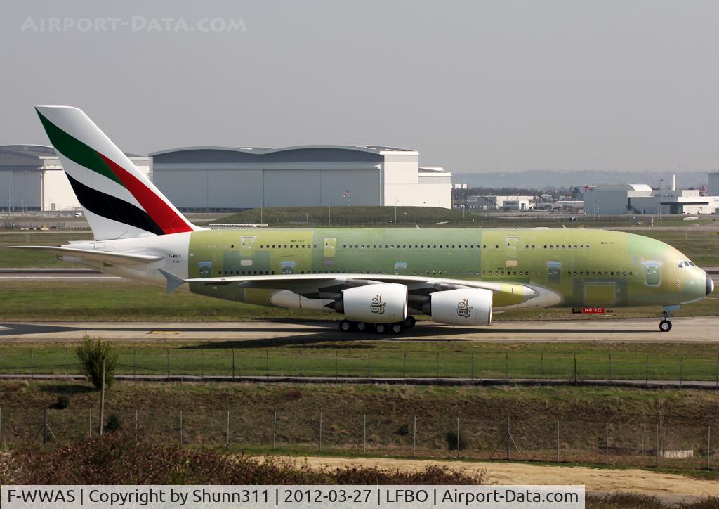 F-WWAS, 2012 Airbus A380-861 C/N 106, C/n 0106 - For Emirates as A6-EDY