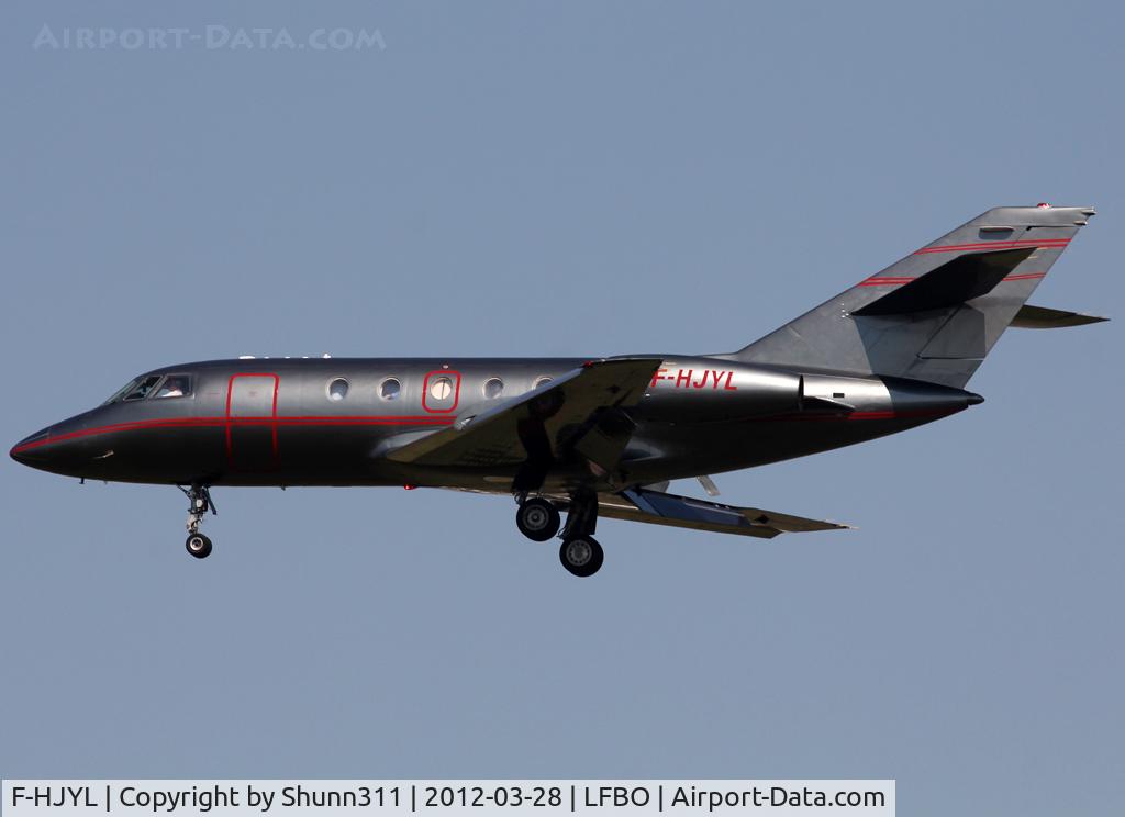 F-HJYL, 1974 Dassault Falcon (Mystere) 20E-5 C/N 307, Landing rwy 32R
