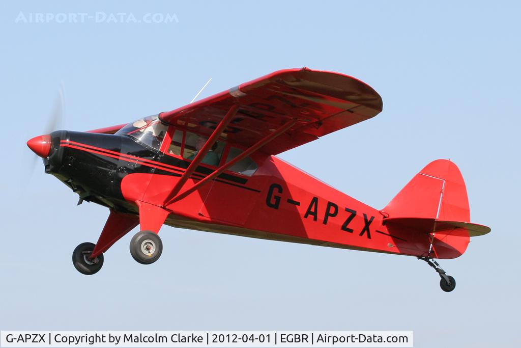 G-APZX, 1957 Piper PA-22-150 Caribbean C/N 22-5181, Piper PA-22-150 Caribbean, Breighton Airfield's 2012 April Fools Fly-In.
