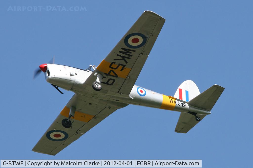 G-BTWF, 1951 De Havilland DHC-1 Chipmunk T.10 C/N C1/0564, De Havilland DHC-1 Chipmunk 22, Breighton Airfield's 2012 April Fools Fly-In.