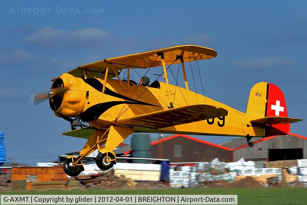 G-AXMT, 1938 Bucker Bu-133C Jungmeister C/N 46, In the flare