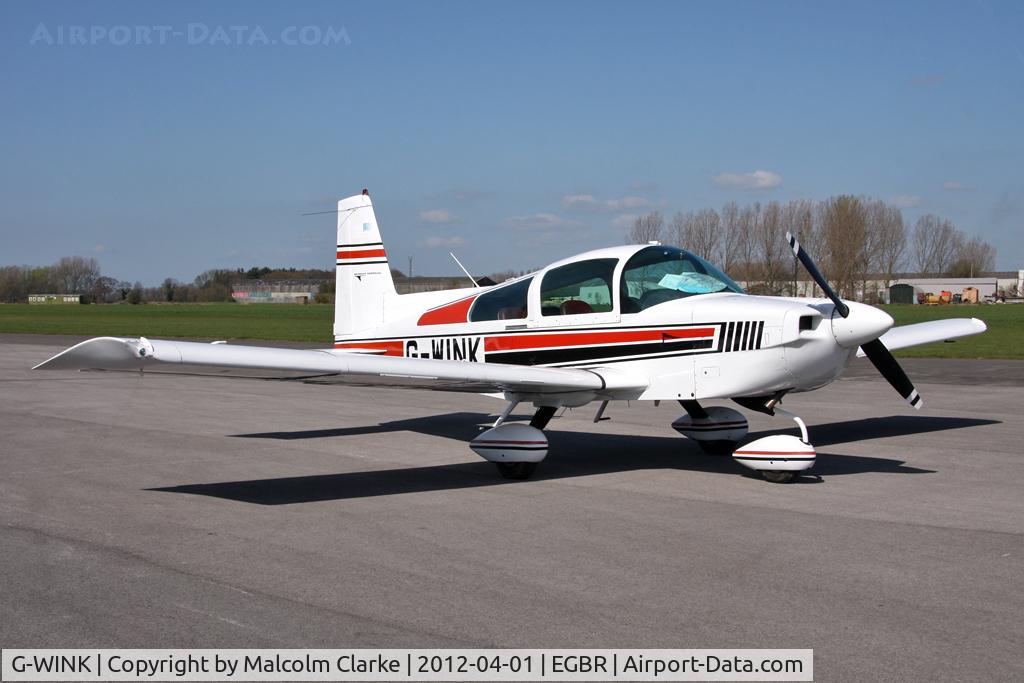 G-WINK, 1976 Grumman American AA-5B Tiger C/N AA5B-0327, Grumman American AA-5B, Breighton Airfield's 2012 April Fools Fly-In.