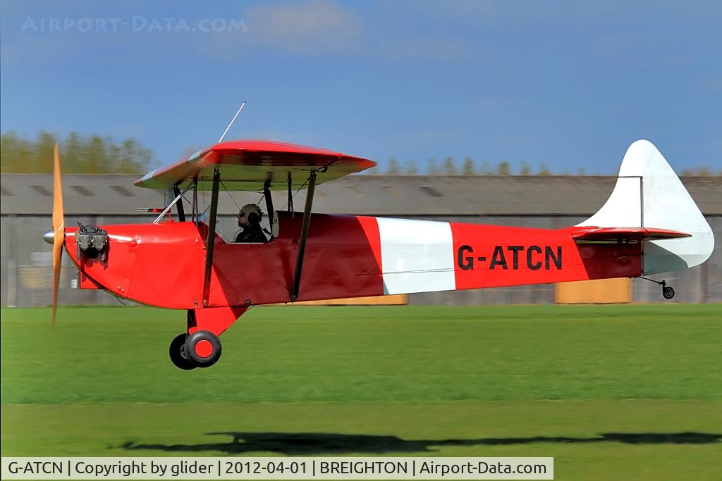 G-ATCN, 1965 Luton LA-4A Minor C/N PAL 1118, About to land