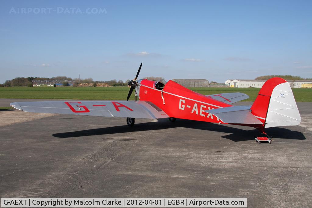 G-AEXT, 1937 Dart Kitten II C/N 123, Dart Kitten II, Breighton Airfield's 2012 April Fools Fly-In.
