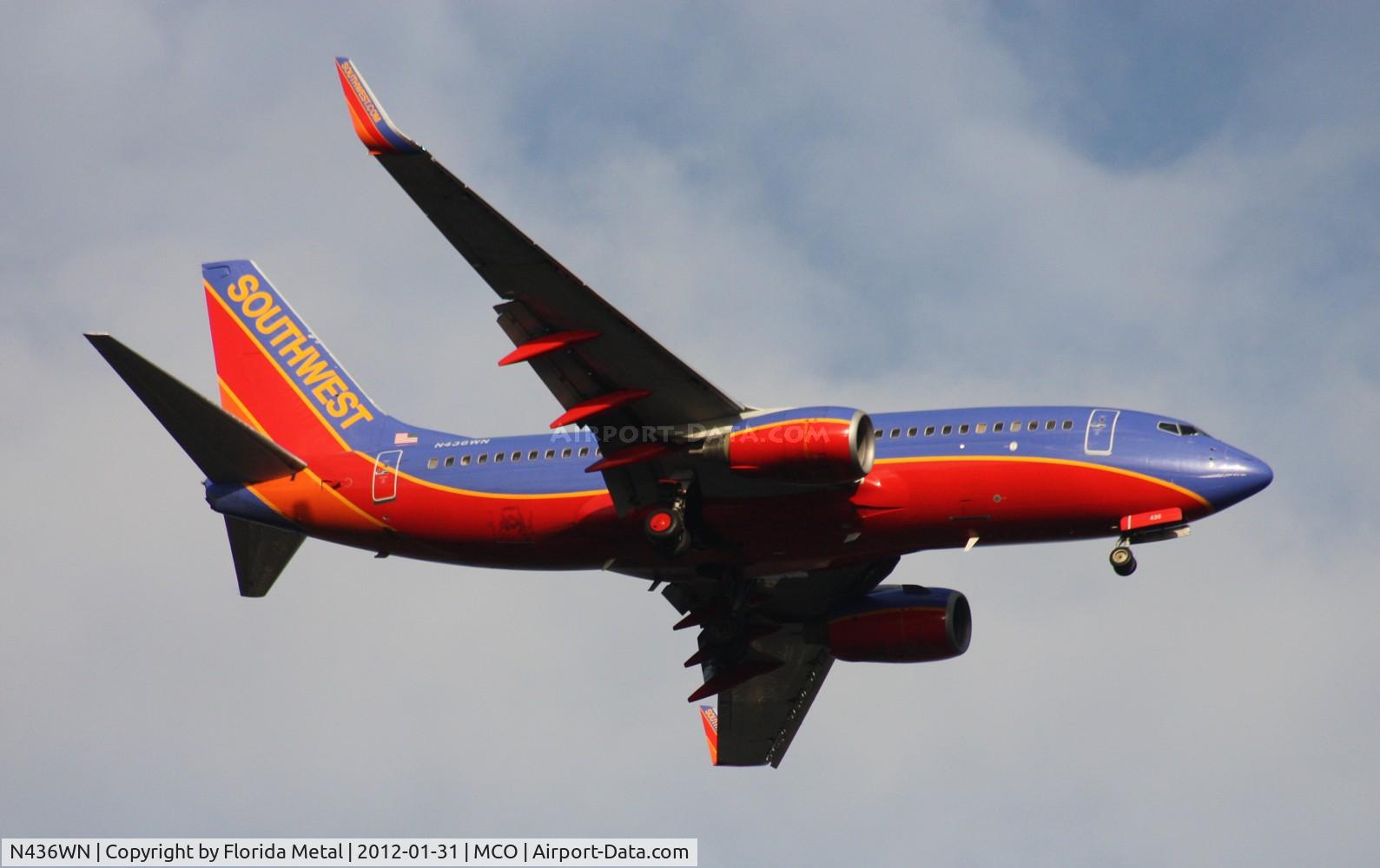 N436WN, 2003 Boeing 737-7H4 C/N 32456, Southwest 737
