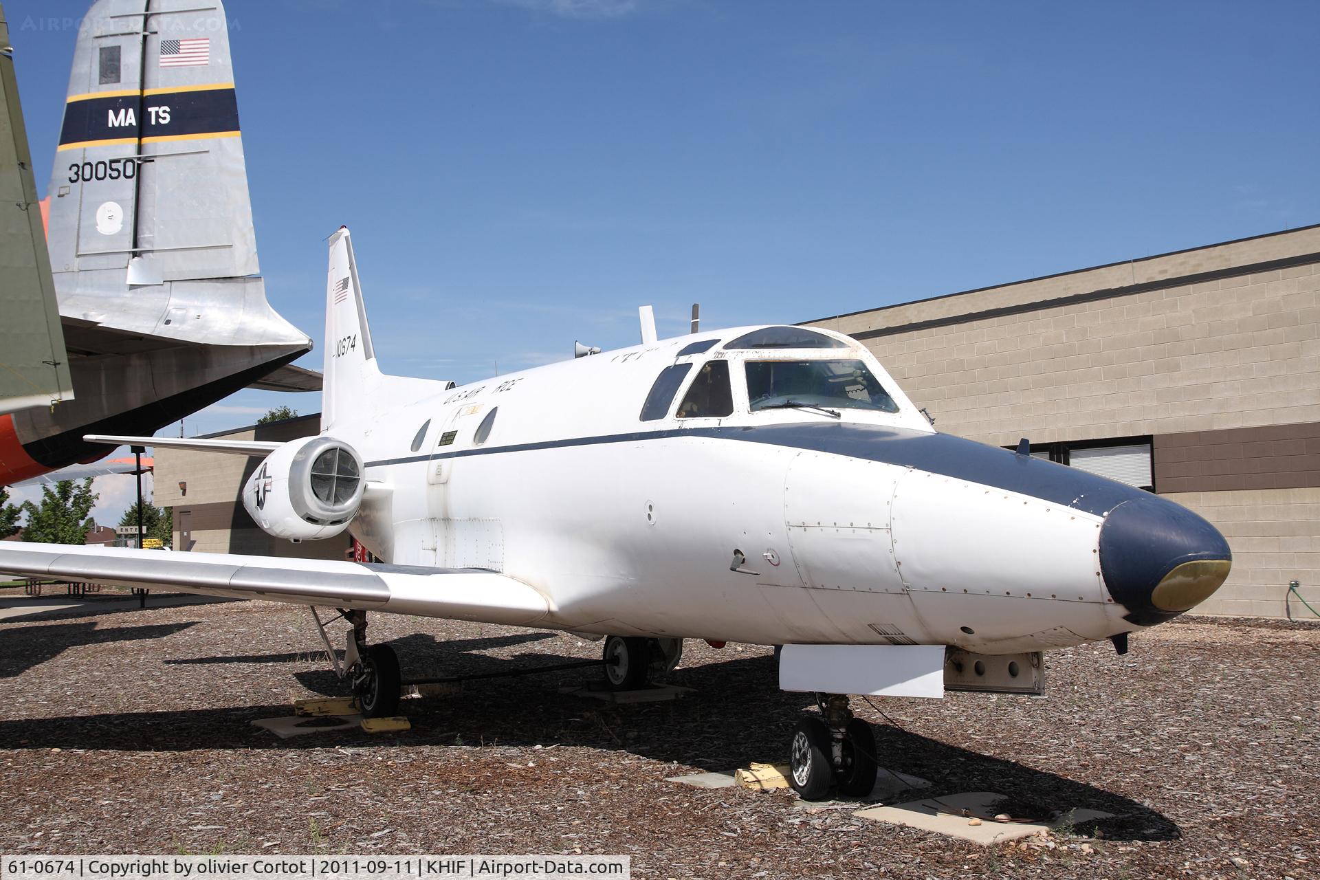 61-0674, 1961 North American CT-39A Sabreliner C/N 265-77, Hiff AF museum