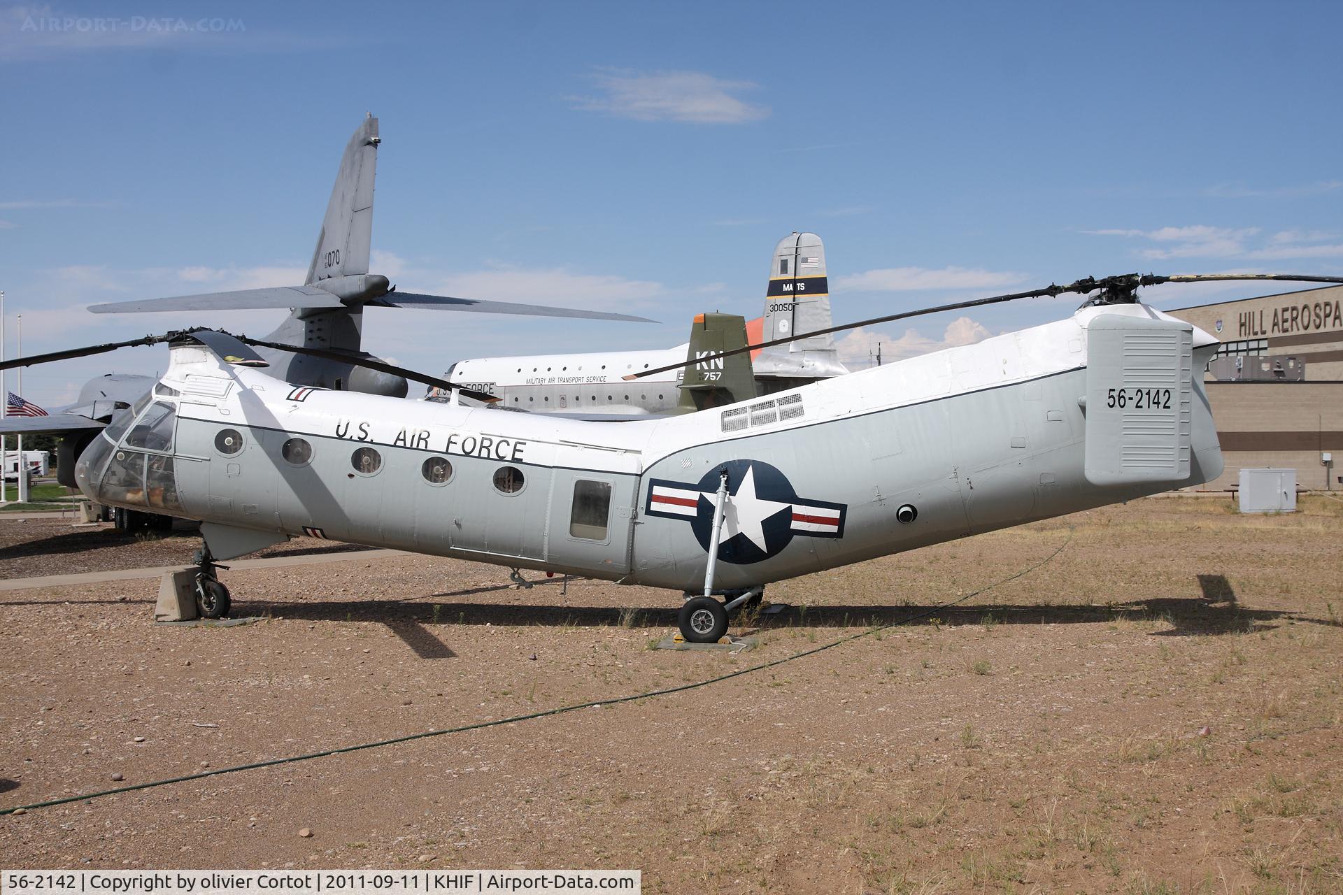 56-2142, 1956 Piasecki H-21C Shawnee C/N C.304, Hill AFB