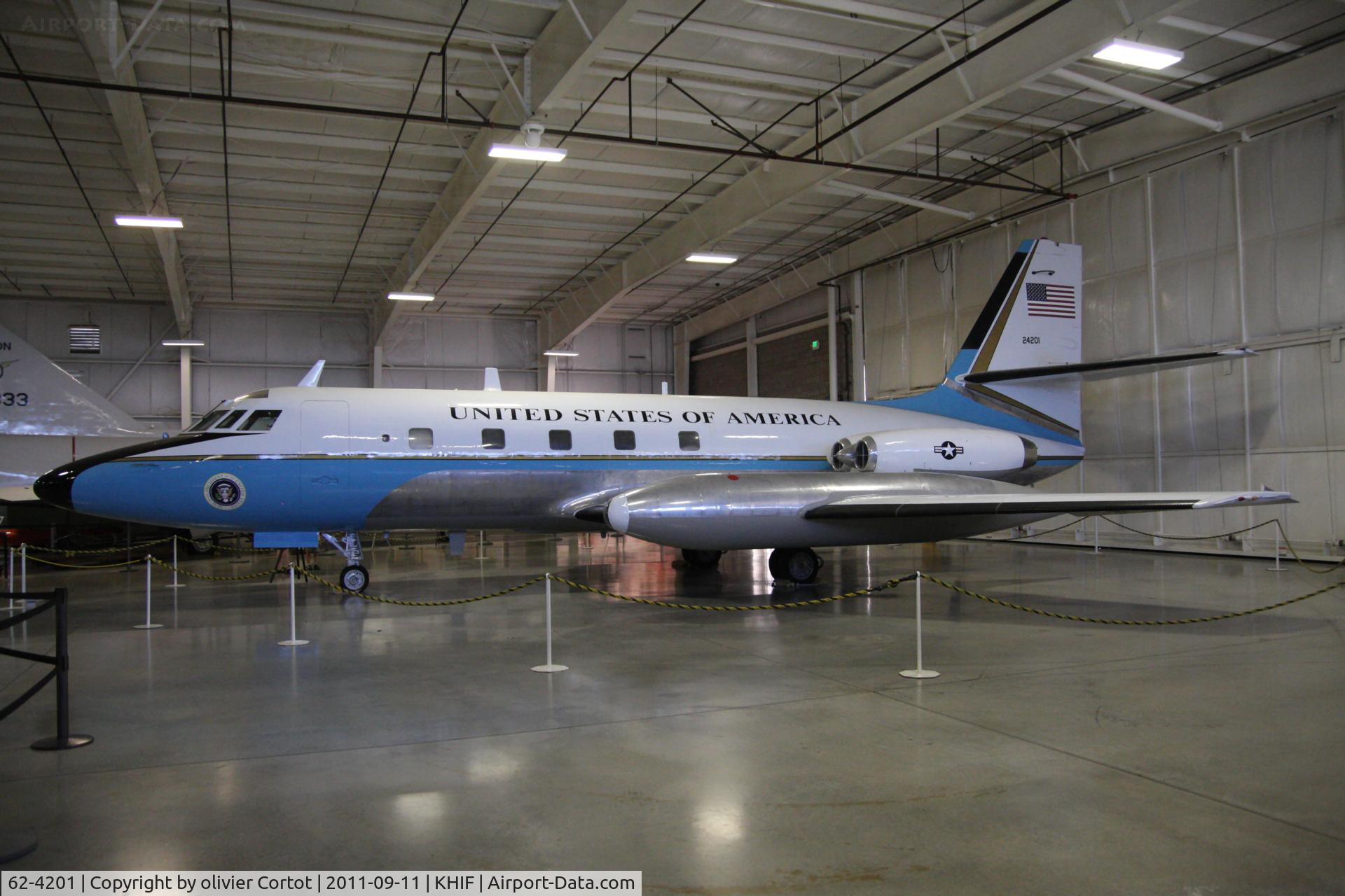 62-4201, 1963 Lockheed L-1329 (C-140B) Jetstar 6 C/N 5045, Hill AFB museum