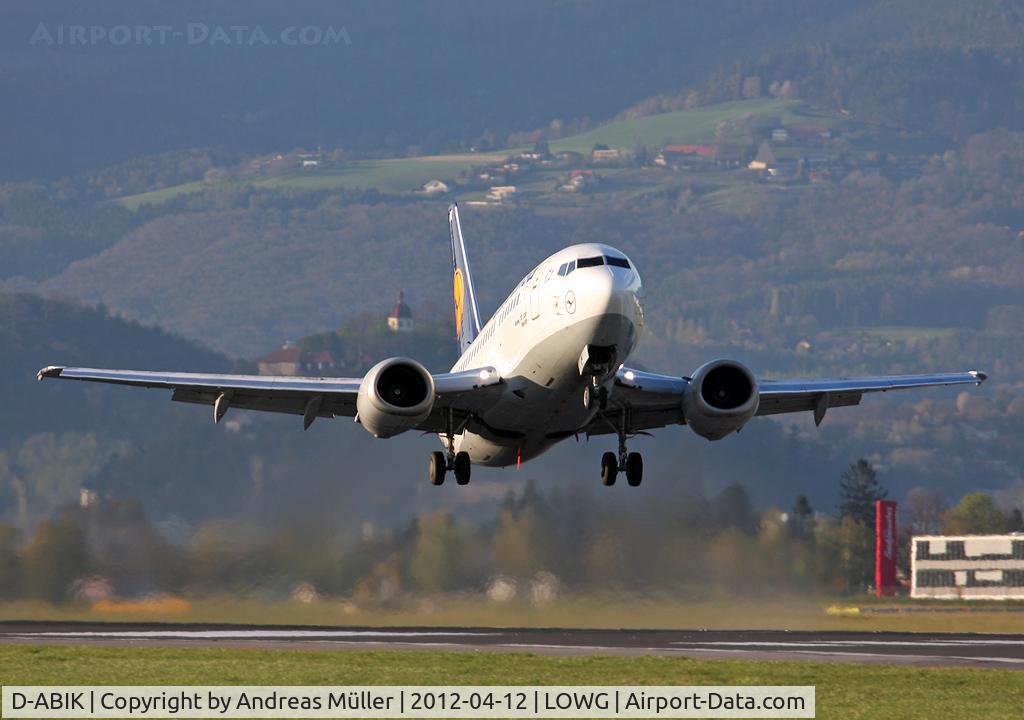 D-ABIK, 1991 Boeing 737-530 C/N 24823, Takeoff to FRA on short runway (1.700m) while taxiway 