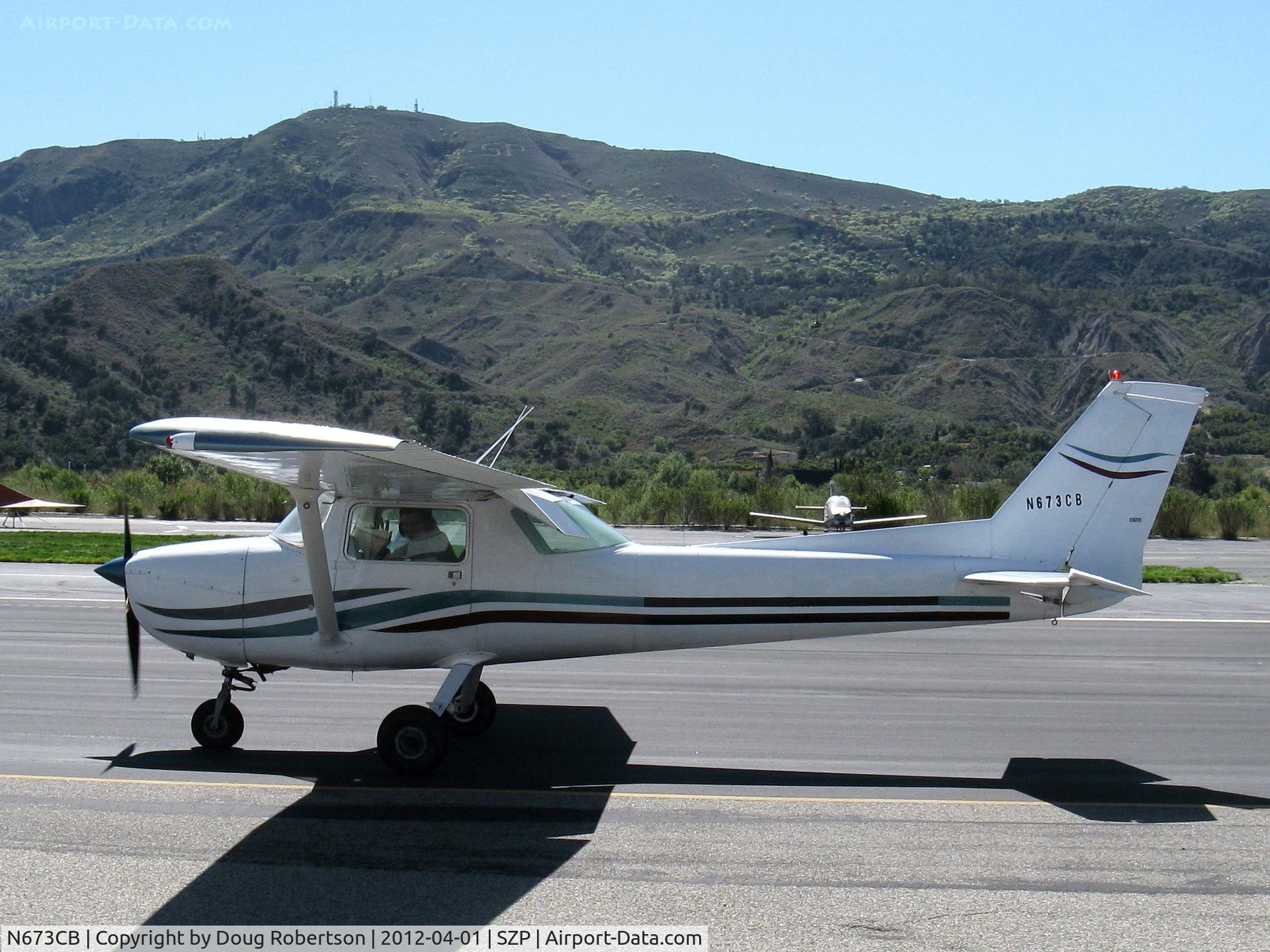 N673CB, 1970 Cessna 150L C/N 15072129, 1970 Cessna 150L, Continental O-200 100 Hp, taxi