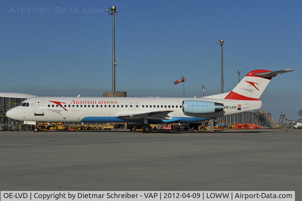 OE-LVD, 1994 Fokker 100 (F-28-0100) C/N 11515, Austrian Arrows Fokker 100
