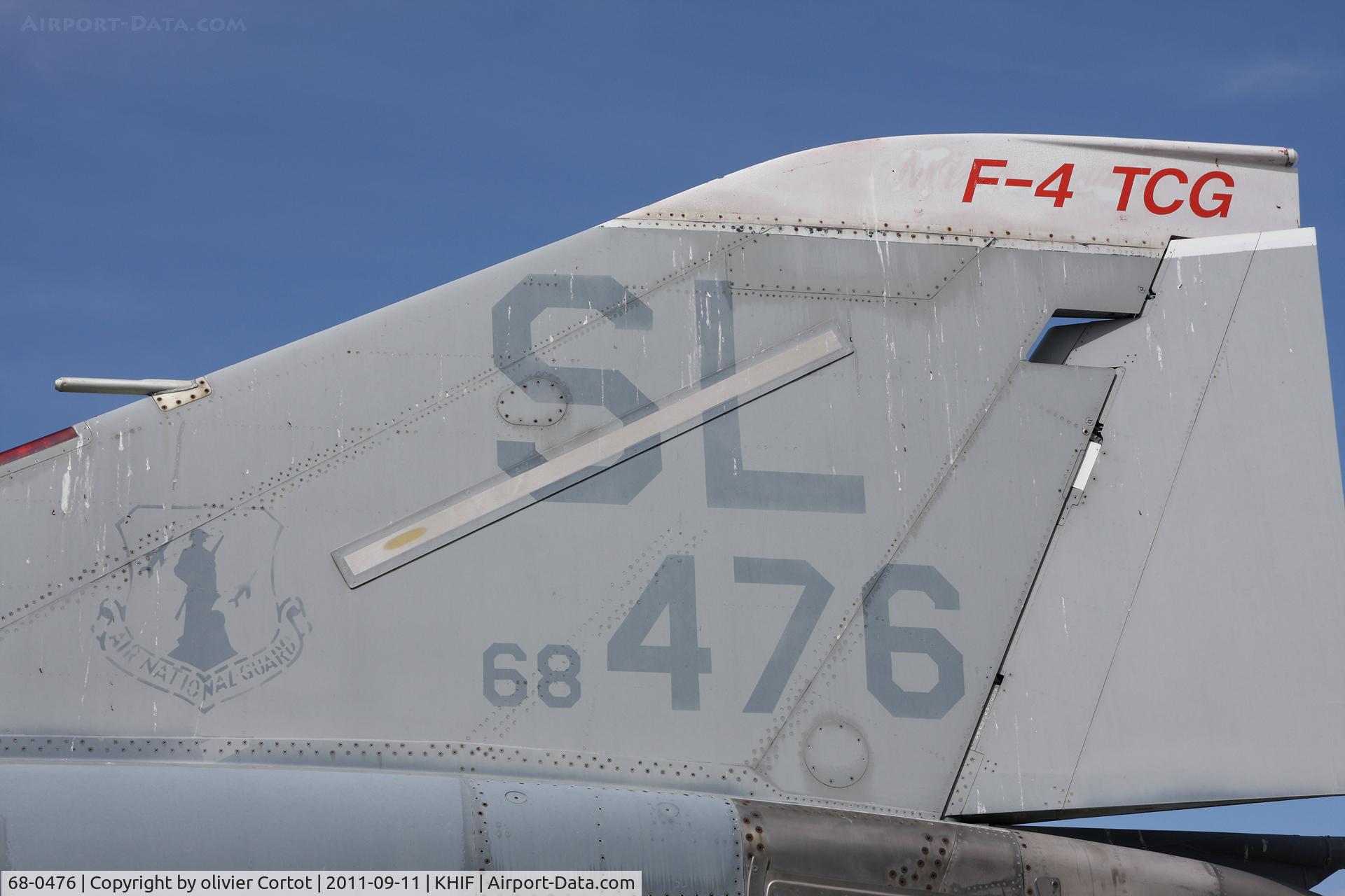 68-0476, 1968 McDonnell Douglas F-4E Phantom II C/N 3642, The tail