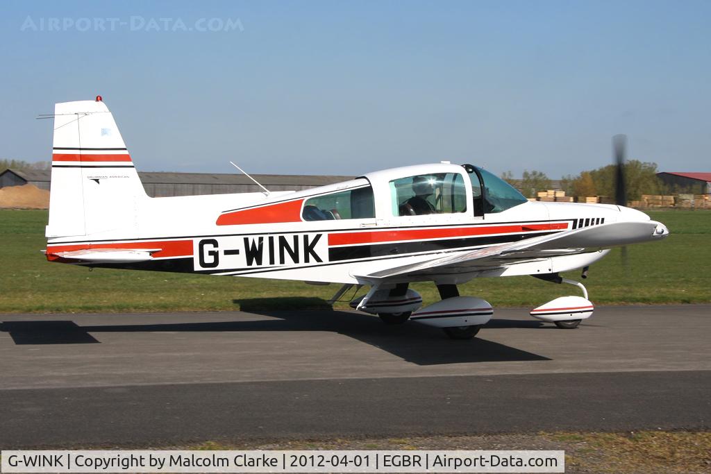 G-WINK, 1976 Grumman American AA-5B Tiger C/N AA5B-0327, Grumman American AA-5B, Breighton Airfield's 2012 April Fools Fly-In.