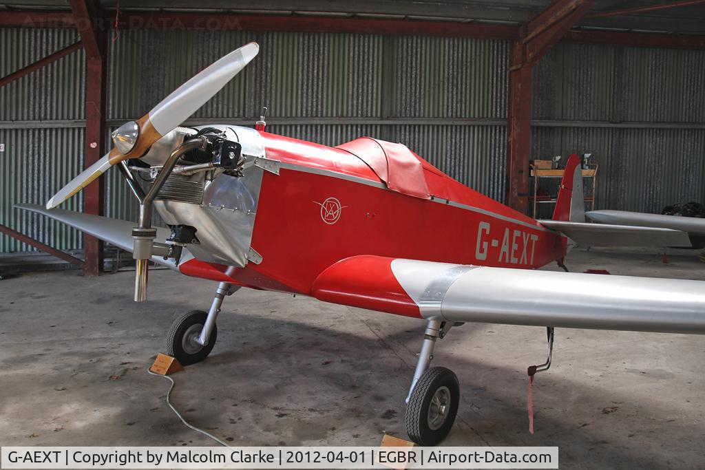 G-AEXT, 1937 Dart Kitten II C/N 123, Dart Kitten II, Breighton Airfield's 2012 April Fools Fly-In.