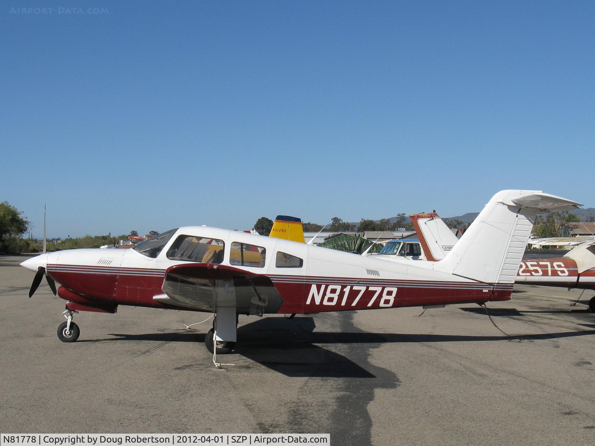 N81778, 1980 Piper PA-28RT-201T Arrow IV C/N 28R-8031084, 1980 Piper PA-28RT-201T TURBO ARROW T-IV, Continental TSIO-360-FB 200 Hp, T-tail