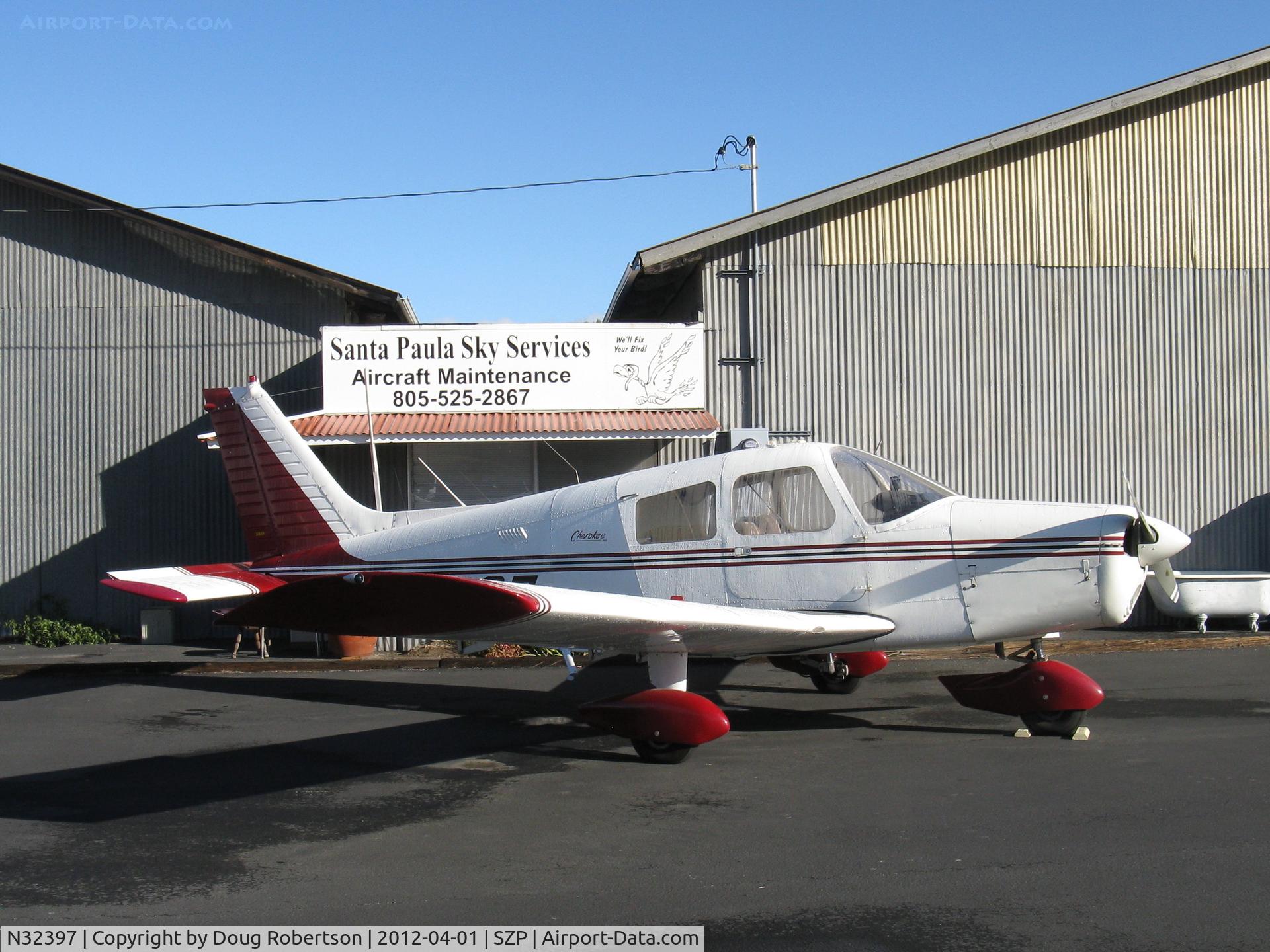 N32397, 1974 Piper PA-28-140 Cherokee C/N 28-7525062, 1974 Piper PA-28-140 CHEROKEE, Lycoming O-320-E2A 150 Hp