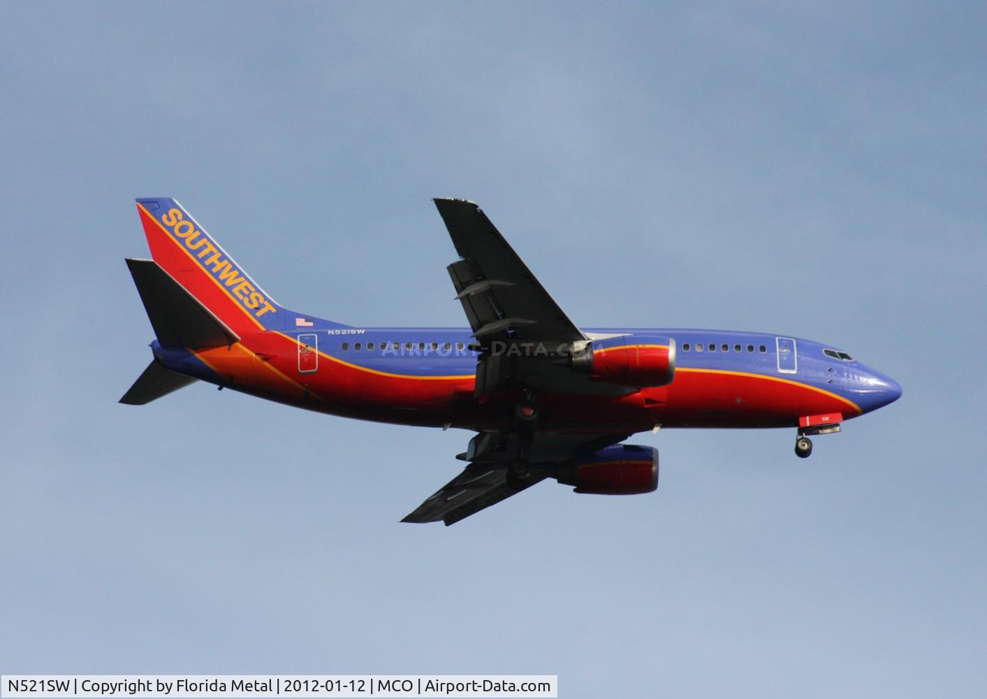 N521SW, 1991 Boeing 737-5H4 C/N 25320, Southwest 737-500