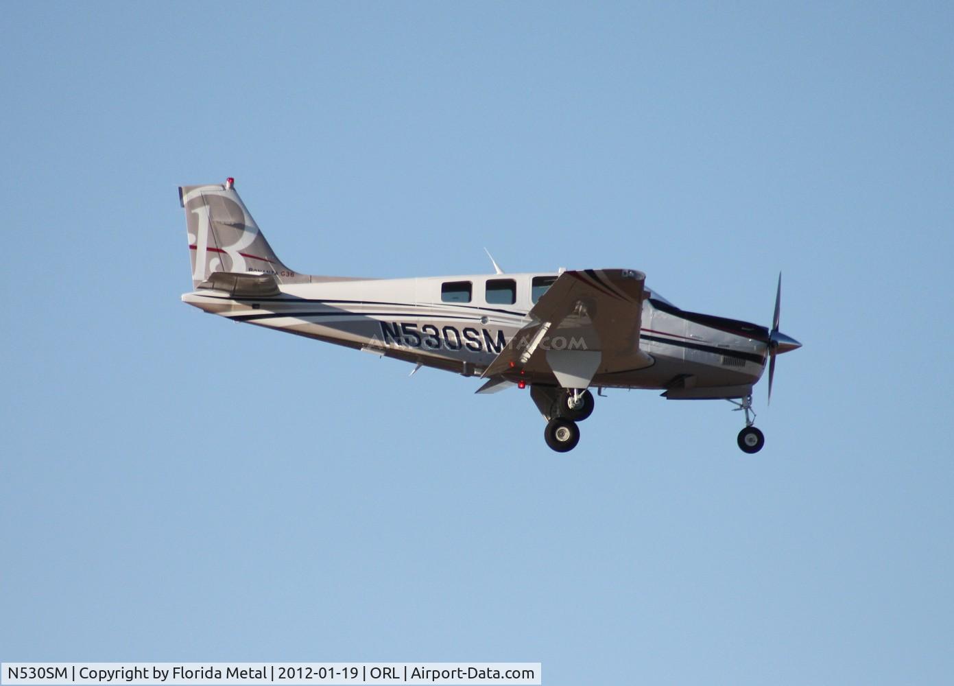 N530SM, Hawker Beechcraft Corp G36 Bonanza C/N E-3968, Beech G36