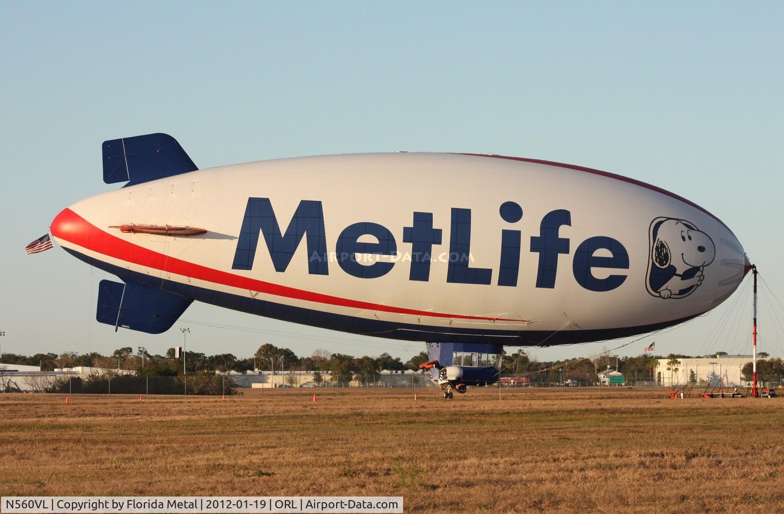N560VL, 1991 American Blimp Corp A60R C/N 005, Met Life blimp