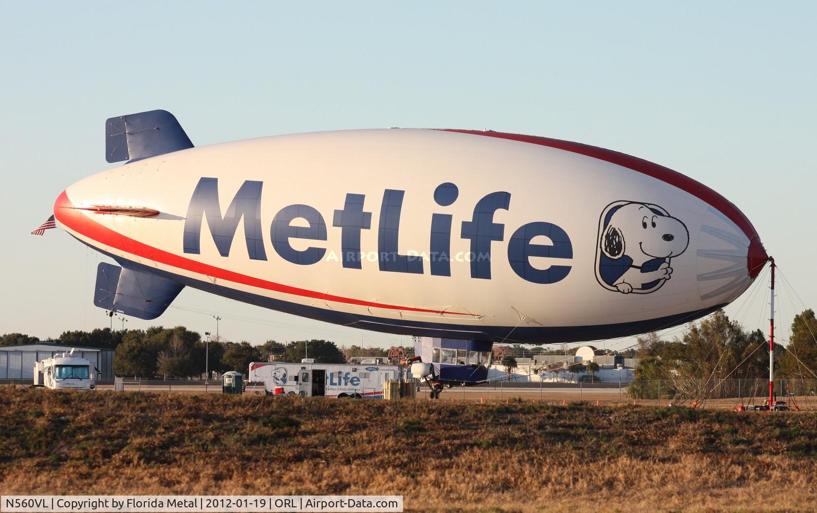 N560VL, 1991 American Blimp Corp A60R C/N 005, Met Life Blimp