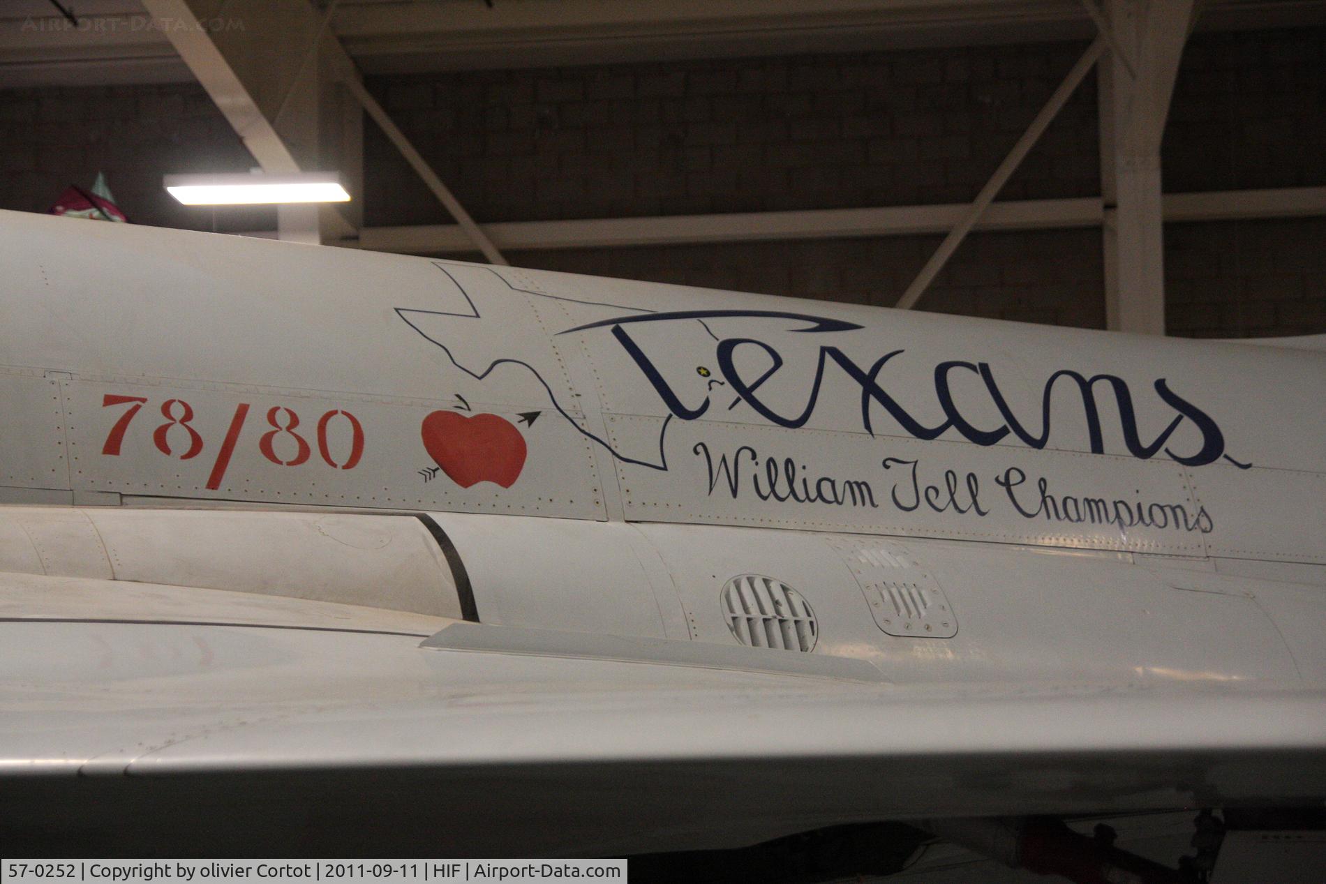 57-0252, McDonnell F-101B Voodoo C/N 430, Special marking on this F-101 fuselage