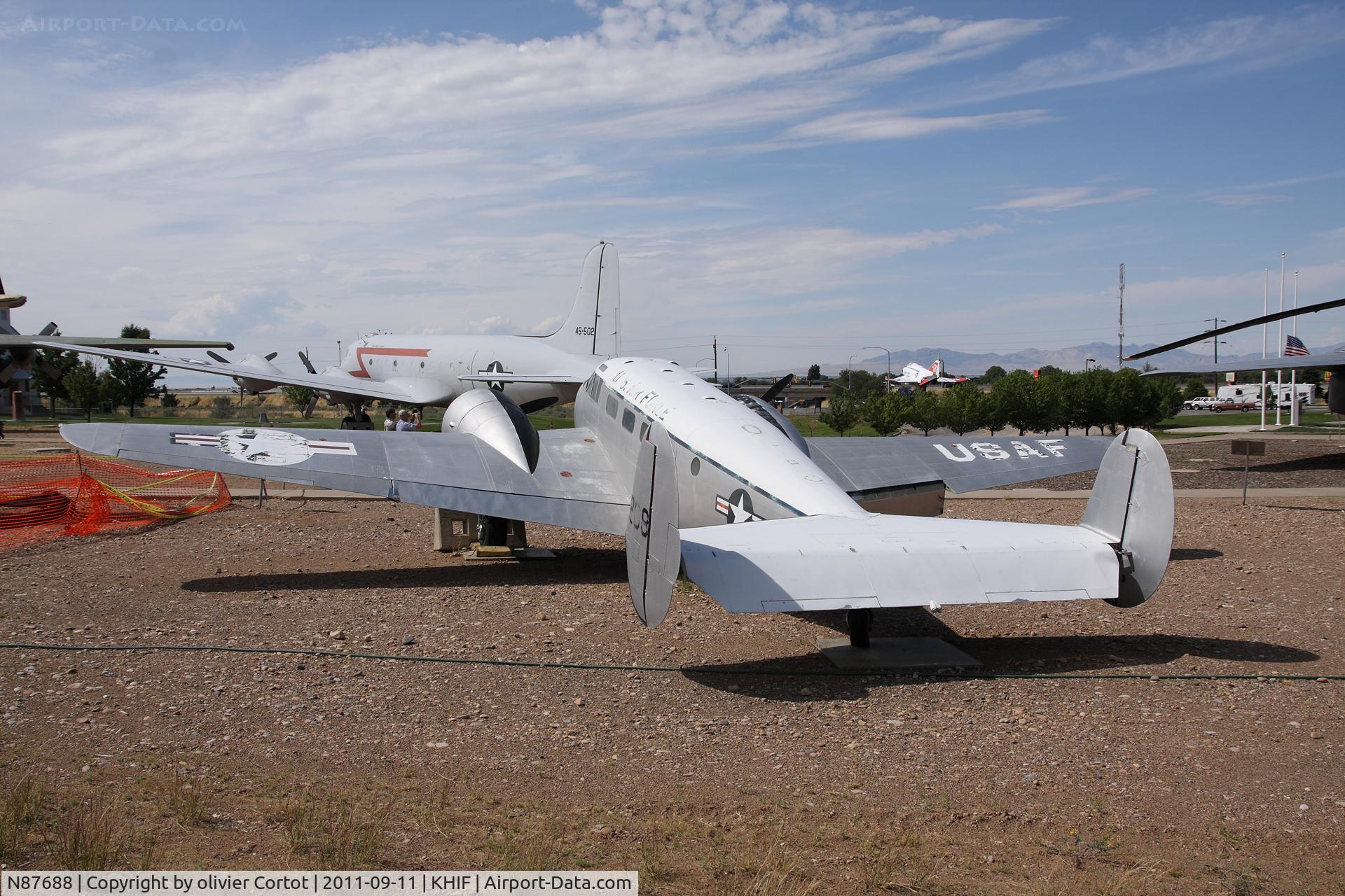 N87688, 1952 Beech C-45H Expeditor C/N AF-792, Hill museum