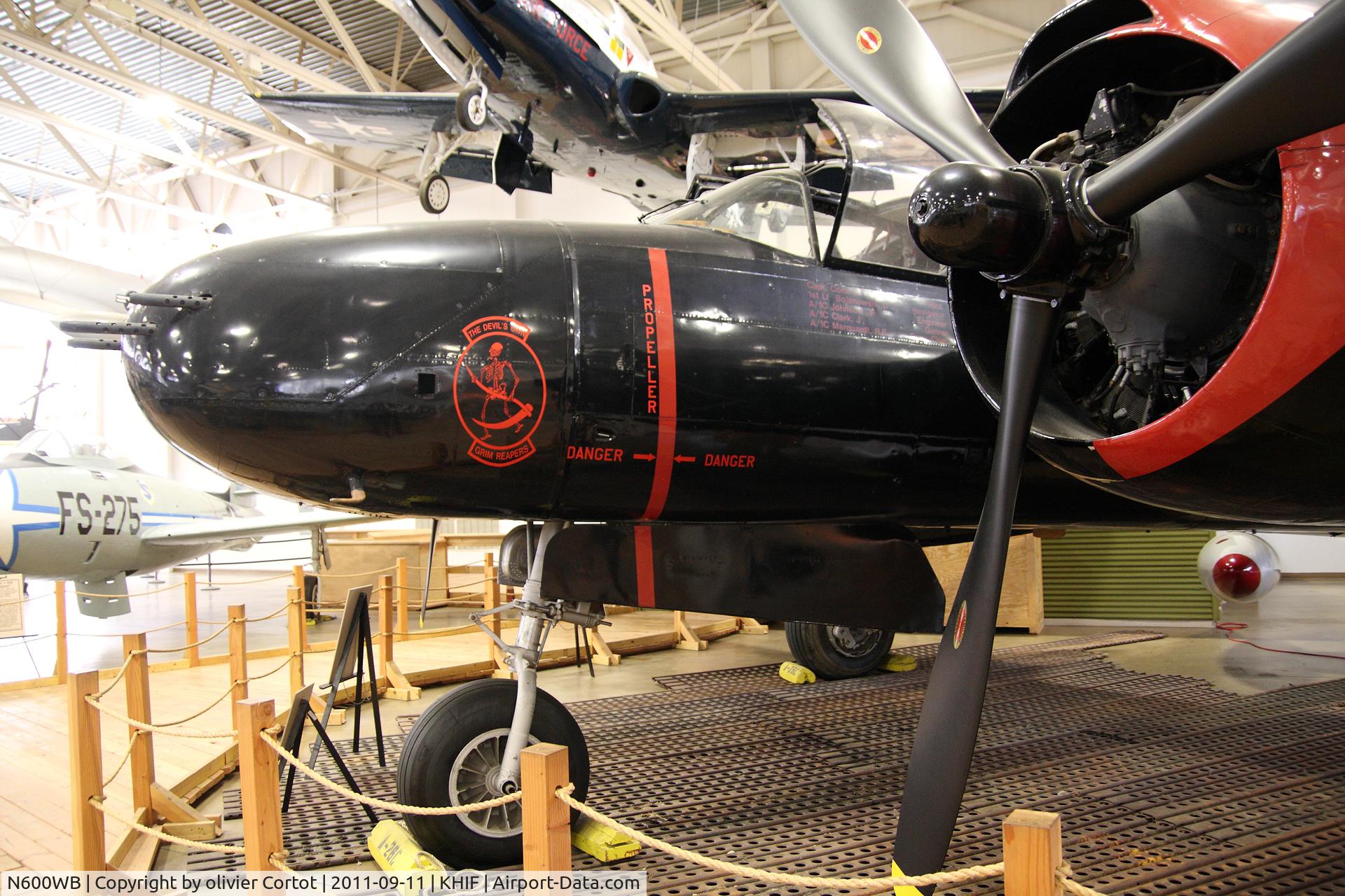 N600WB, 1944 Douglas FA-26C Invader C/N 28896, Now at the Hill AFB museum