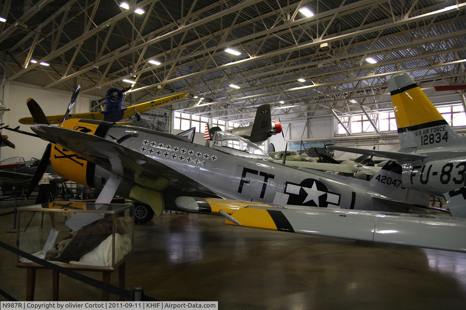 N987R, Republic P-47D-30RA C/N 44-32798, Difficult to get a clear shot in the museum