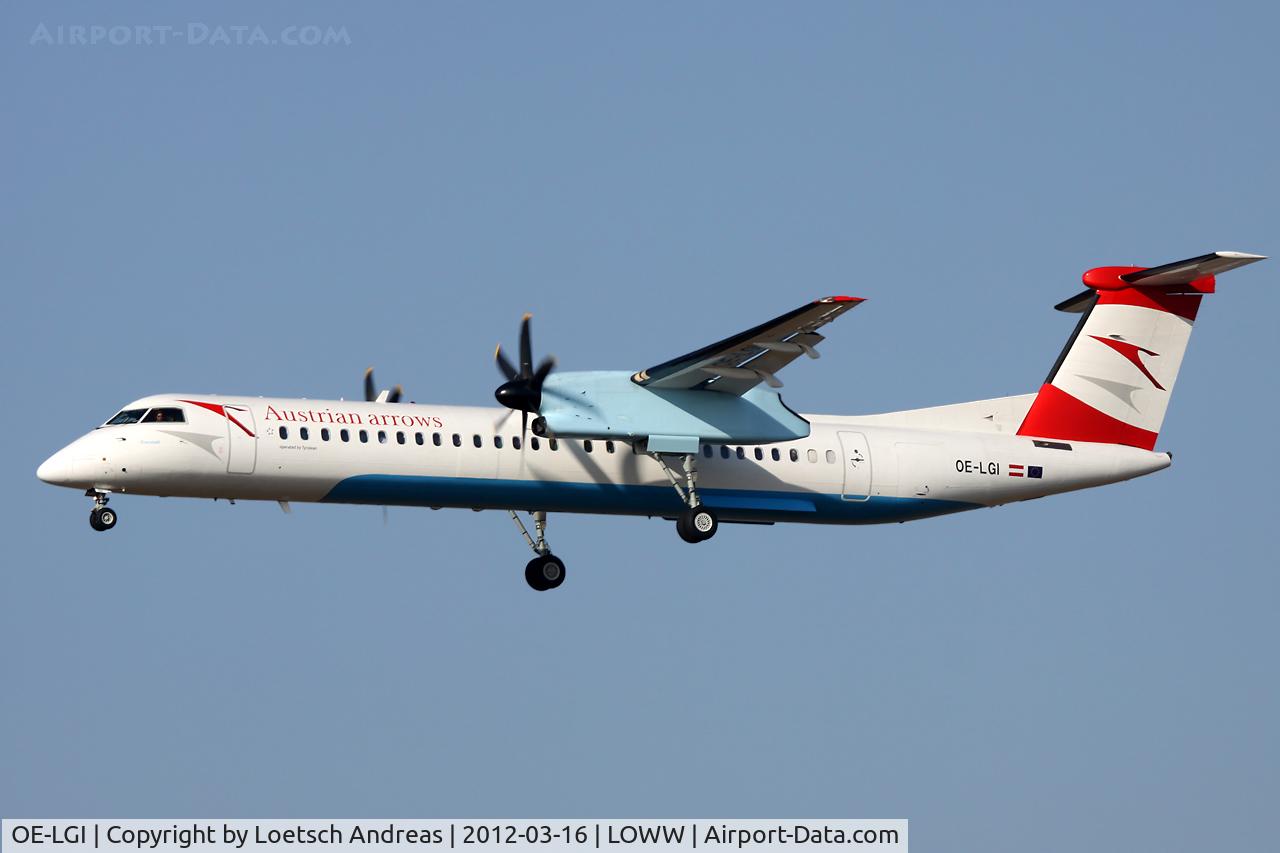 OE-LGI, 2004 De Havilland Canada DHC-8-402Q Dash 8 C/N 4100, named 