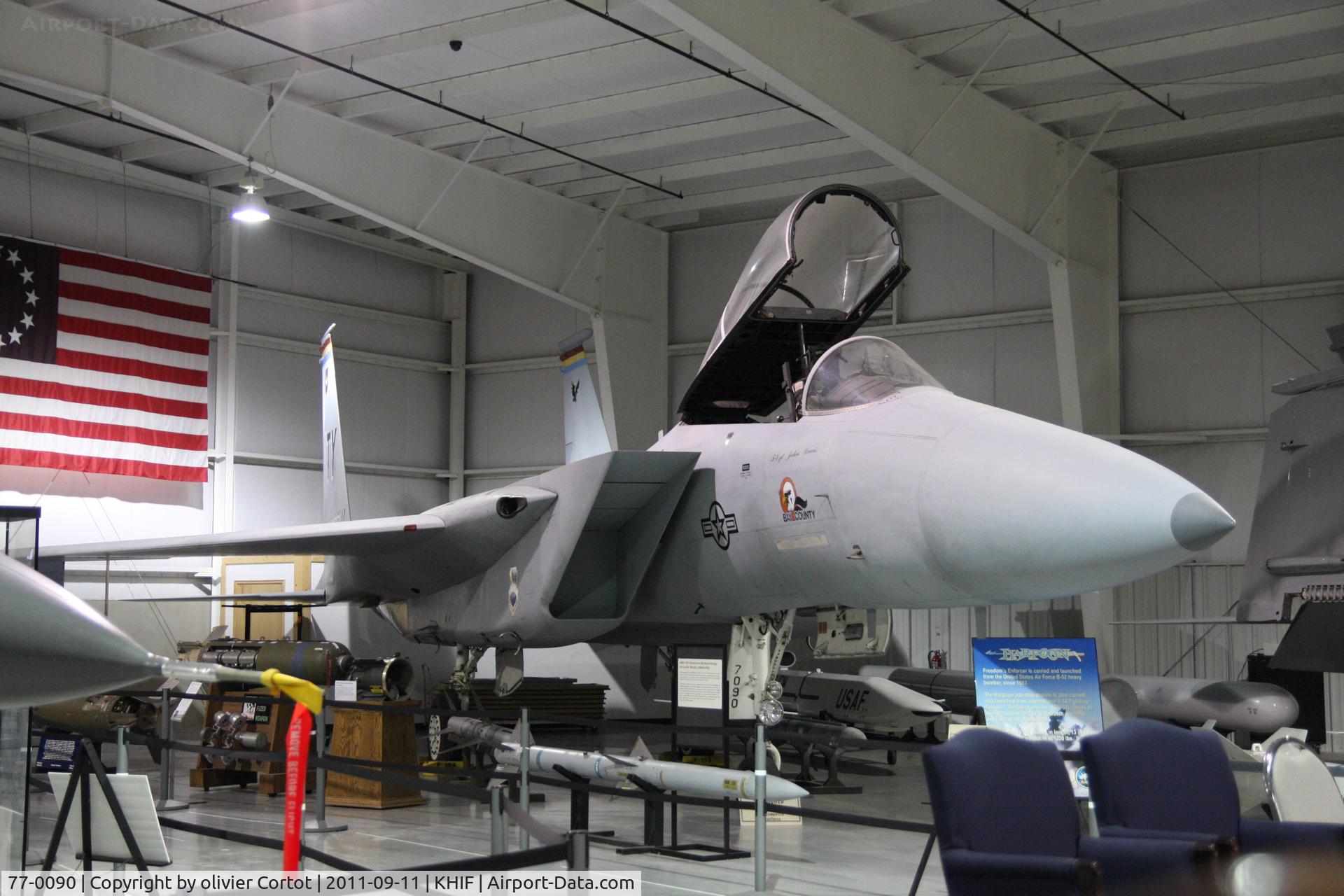 77-0090, 1977 McDonnell Douglas F-15A Eagle C/N 0371/A302, Hill AFB museum
