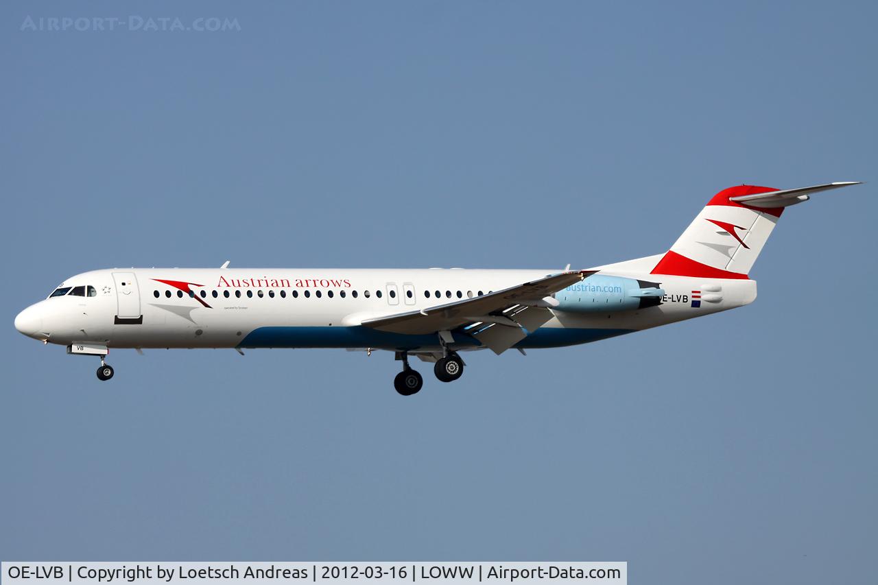 OE-LVB, 1994 Fokker 100 (F-28-0100) C/N 11502, named 