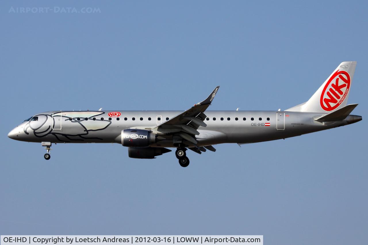 OE-IHD, 2010 Embraer E190 (ERJ-190-100) C/N 19000354, named 