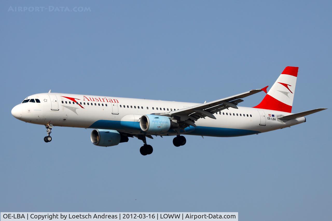 OE-LBA, 1995 Airbus A321-111 C/N 552, named 