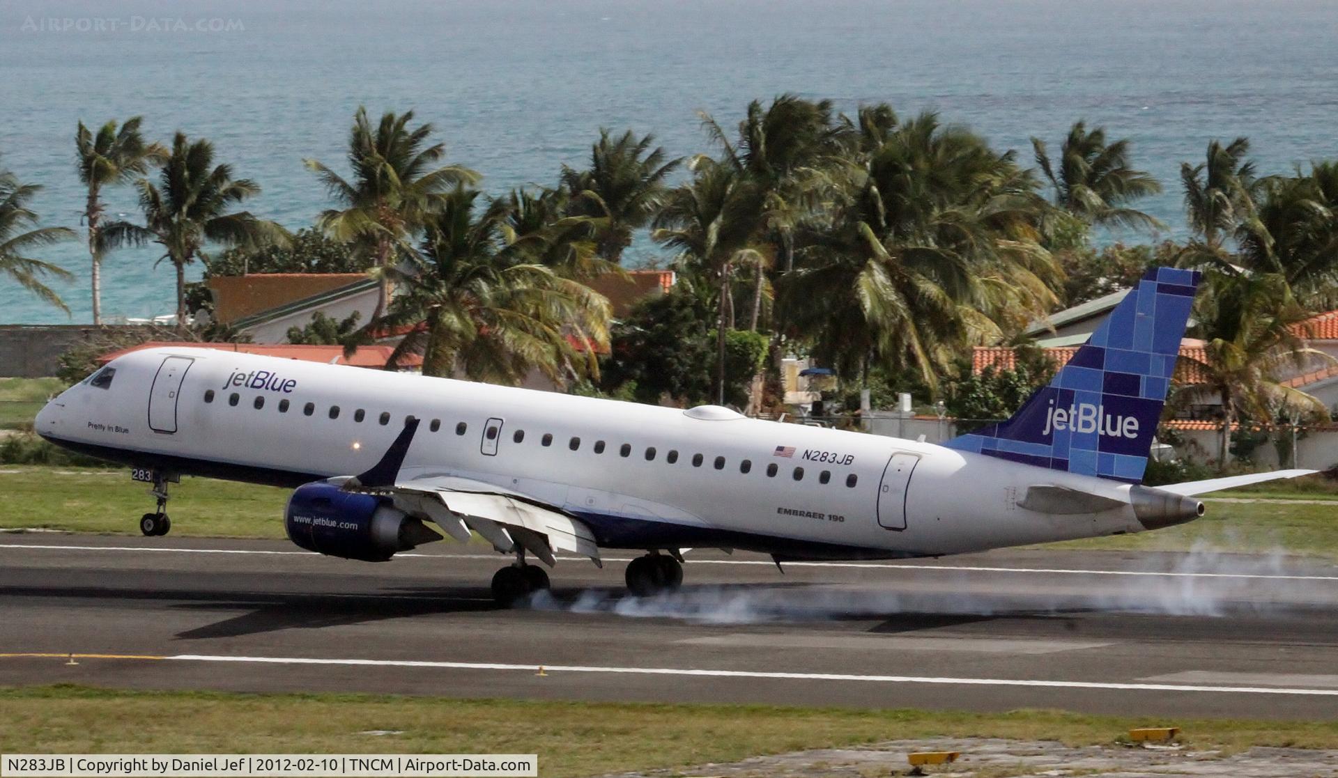 N283JB, 2007 Embraer 190AR (ERJ-190-100IGW) C/N 19000125, N283JB