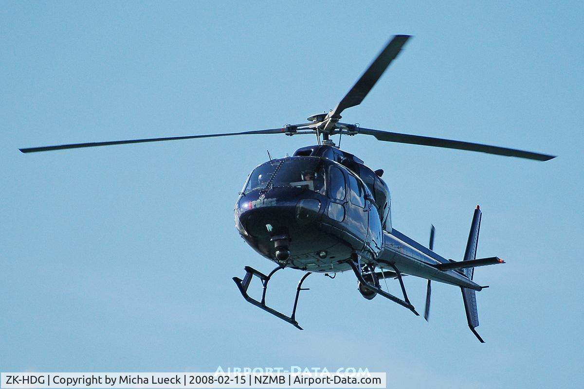 ZK-HDG, Aerospatiale AS-355F-1 Ecureuil 2 C/N 5212, At Mechanics Bay Heliport