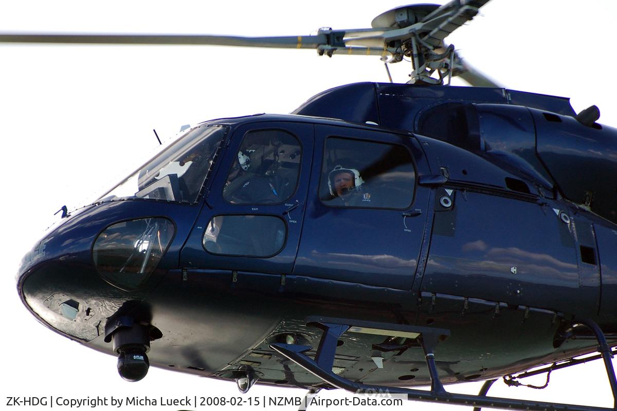 ZK-HDG, Aerospatiale AS-355F-1 Ecureuil 2 C/N 5212, At Mechanics Bay Heliport