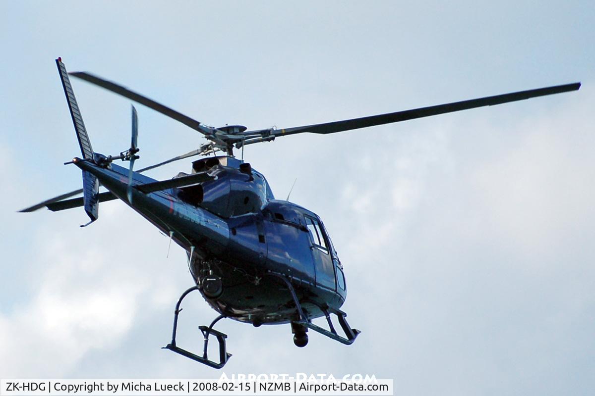 ZK-HDG, Aerospatiale AS-355F-1 Ecureuil 2 C/N 5212, At Mechanics Bay Heliport