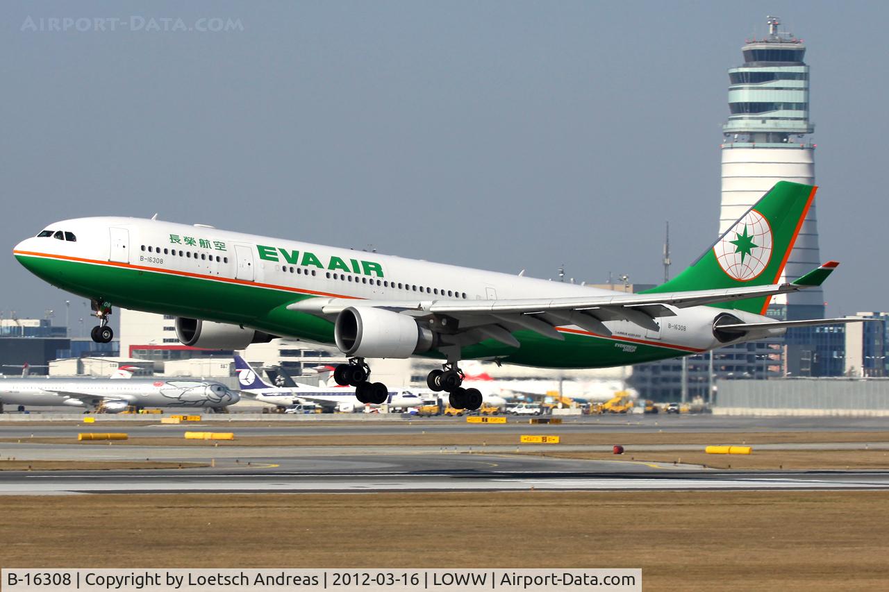 B-16308, 2005 Airbus A330-203 C/N 655, EVA Air BR61 Taipeh - Bangkok - Vienna