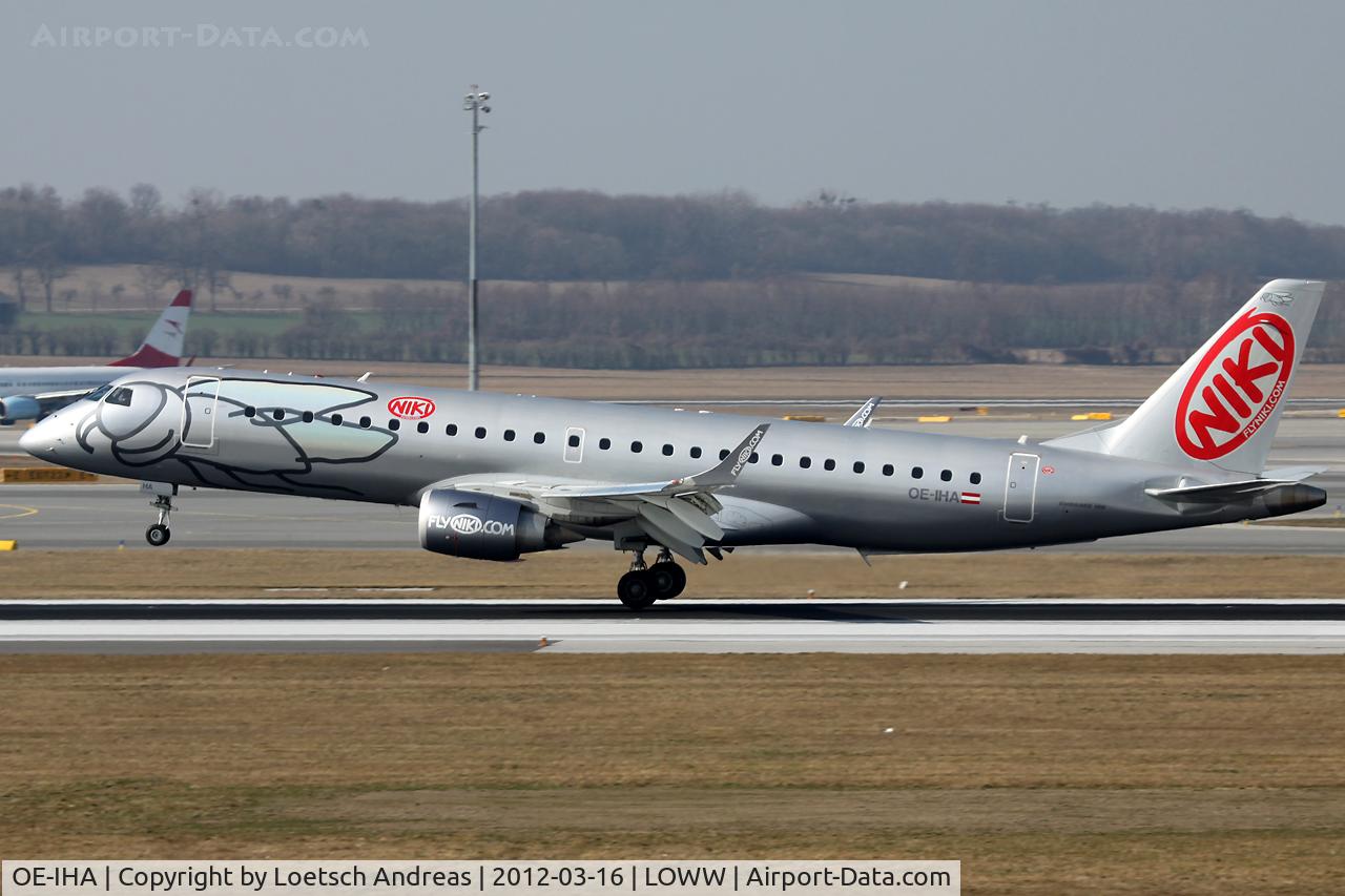 OE-IHA, 2009 Embraer 190LR (ERJ-190-100LR) C/N 19000285, named 
