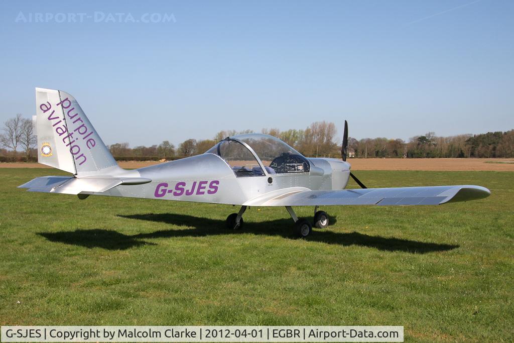 G-SJES, 2007 Cosmik EV-97 TeamEurostar UK C/N 2918, Cosmik EV-97 TeamEurostar UK, Breighton Airfield's 2012 April Fools Fly-In.