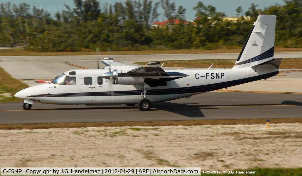 C-FSNP, 1980 Rockwell International 690C C/N 11646, Rockwell 690C Turbo Commander c/n 11646 taxiing to duty runway
